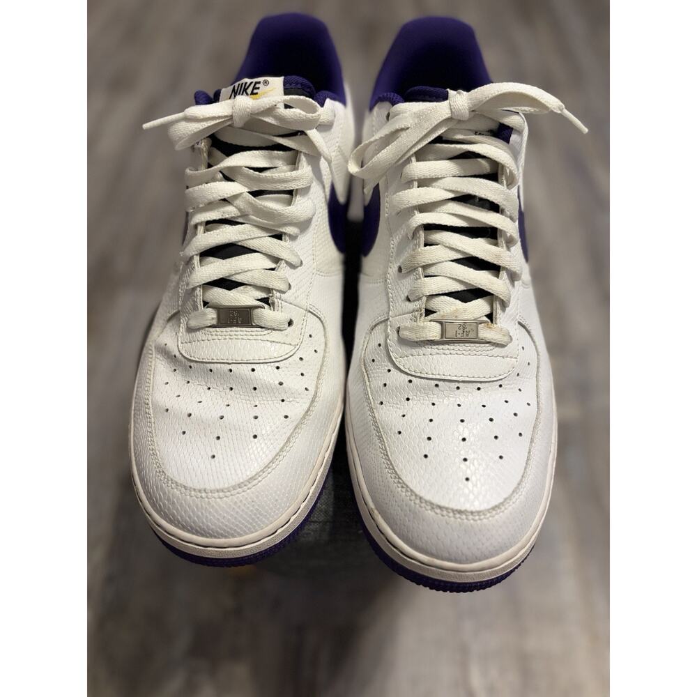 Nike Air Force 1 Low White Purple Men’s Size 14 Sneakers 488298-143
